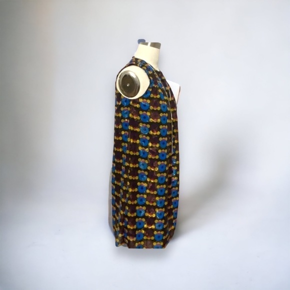 Anna Sui x Target 20th Anniversary Mod Metallic Sleeveless Party Shift Dress - Picture 4 of 15